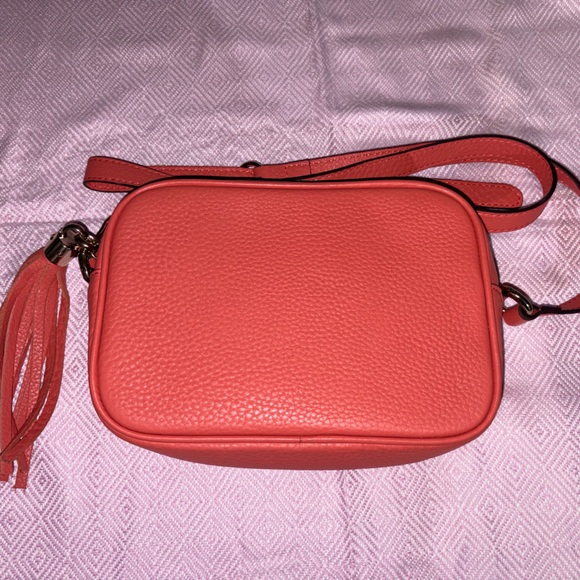 G Coral Leather Crossbody Bag - Picture 2 of 7